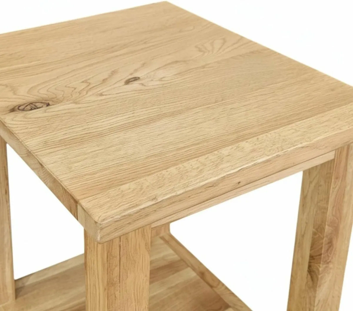 urniture 100% Oak End Table Slim Side for Drinks - Image 4