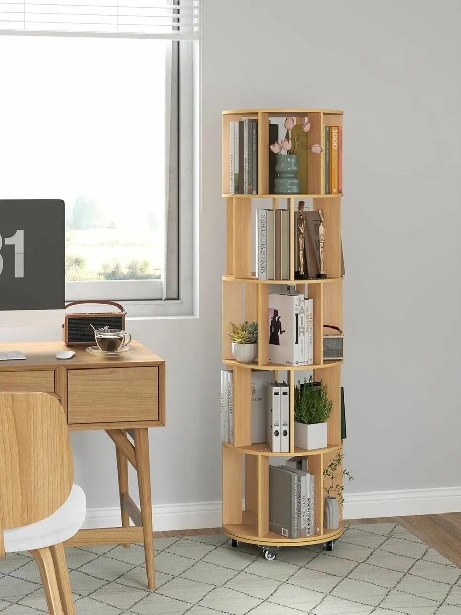 Rotating Bookshelf 360degrees revolving bookcase - Image 1