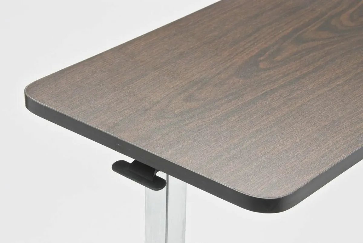 Over bed table with 4 castors and height adjustabl - Image 2
