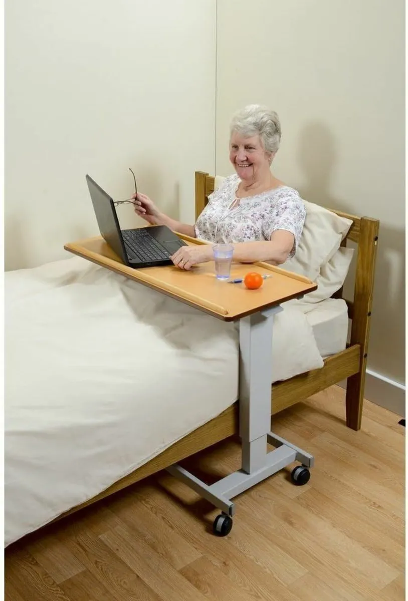 EasyLift Overbed/Over Chair Table Beech N43553 - - Image 2