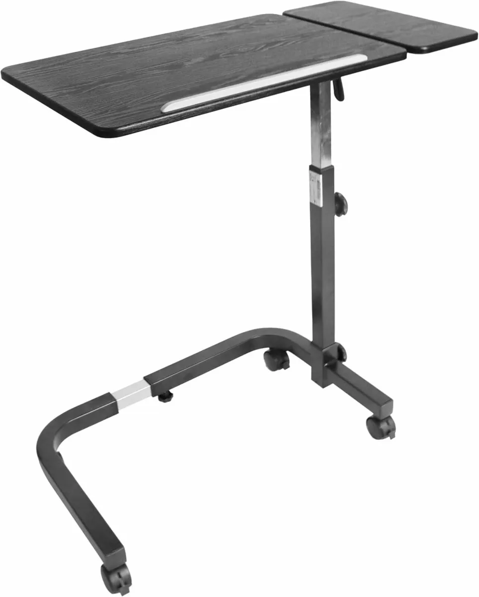 Overbed Table with Wheels Hospital Bed Tilting - Image 1