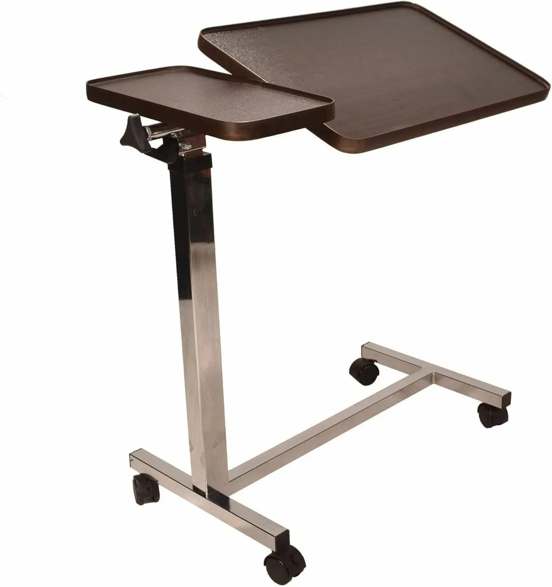 Deluxe twin top over bed table adjustable height - Image 1