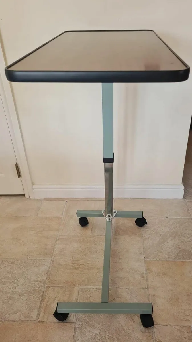 Adjustable Laptop Table - Overbed Hospital Desk - Image 2