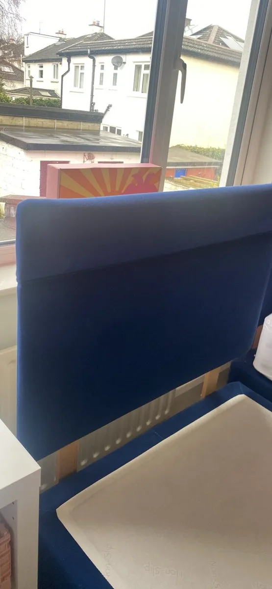 Two single bed bases with headboards - Image 3