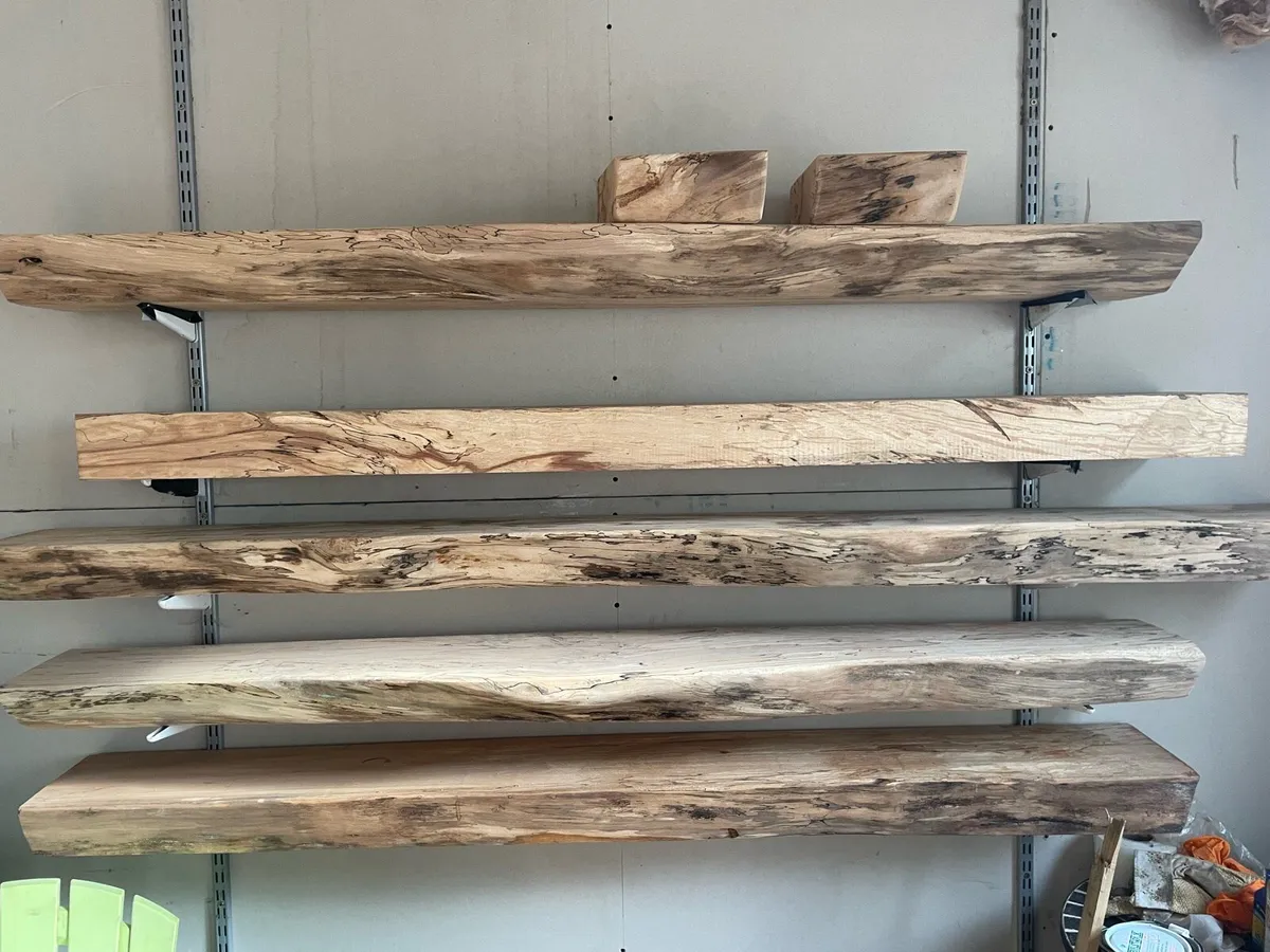 Spalted Beech Timber Mantels - Image 1
