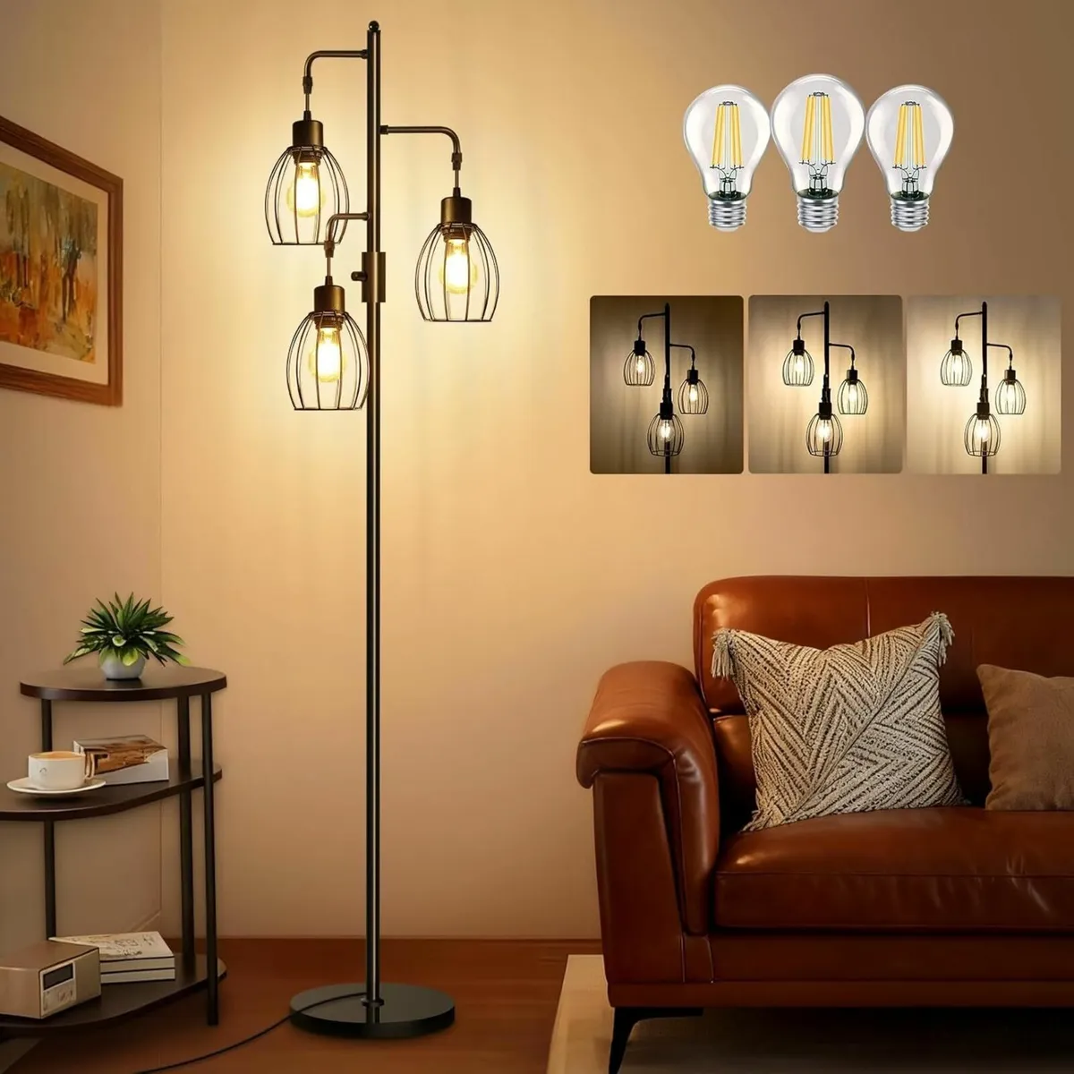 Floor Lamps for Living Room 68 Dimmable Lamp 3 x - Image 1