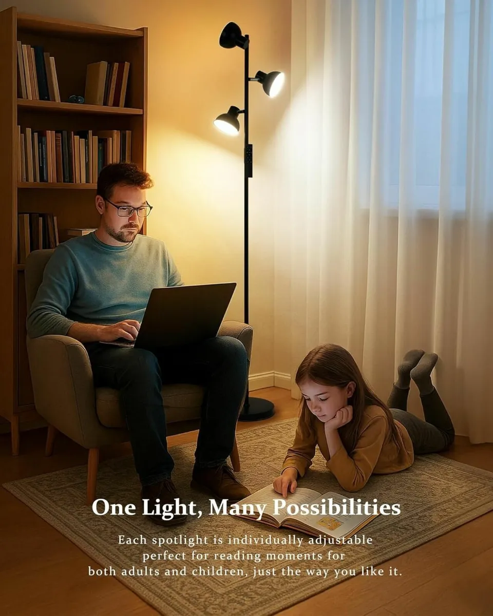 Floor Lamp Living Room 36W 2800LM LED Dimmable - Image 4