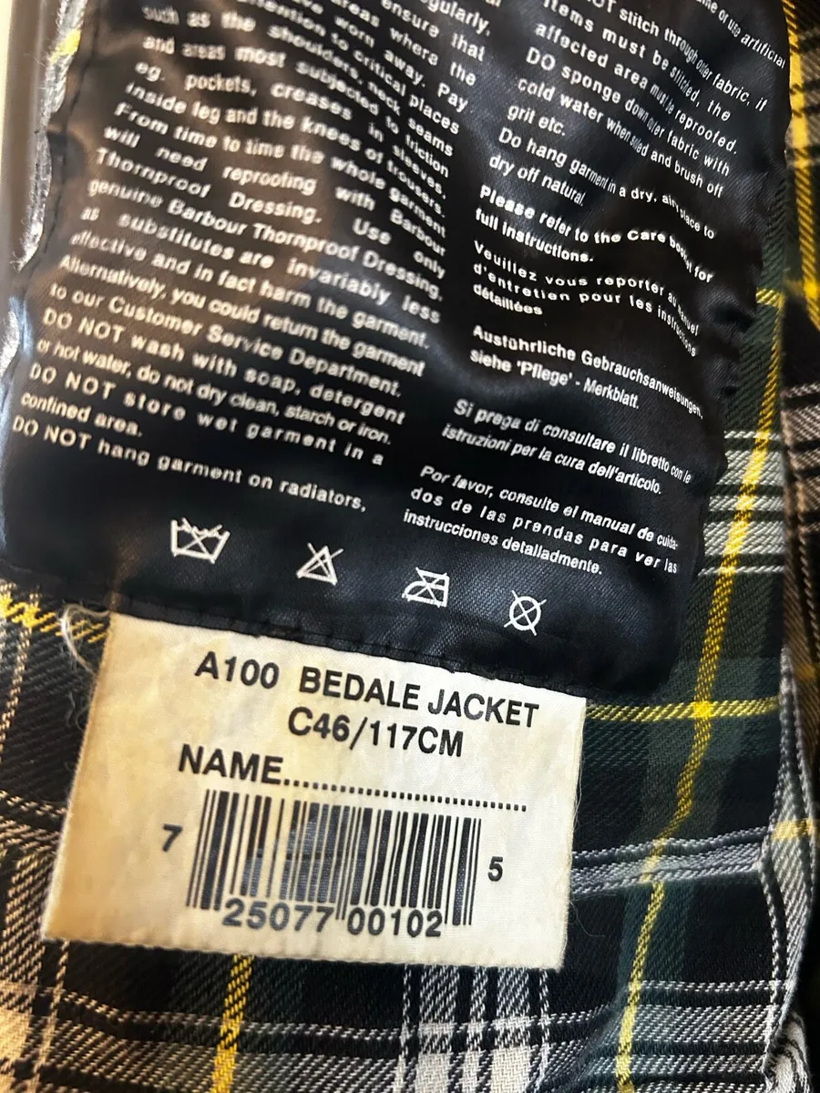 Barbour Bedale L / XL vintage - Image 4