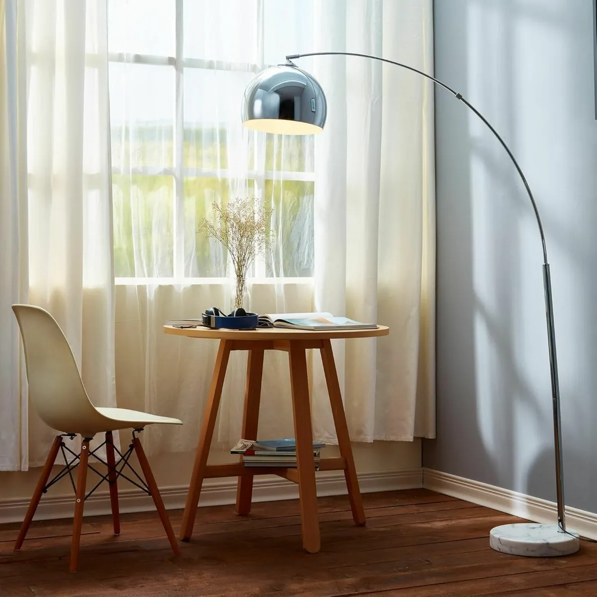 Modern Arc Curved LED Standing Floor Lamp 67 inch - Image 2