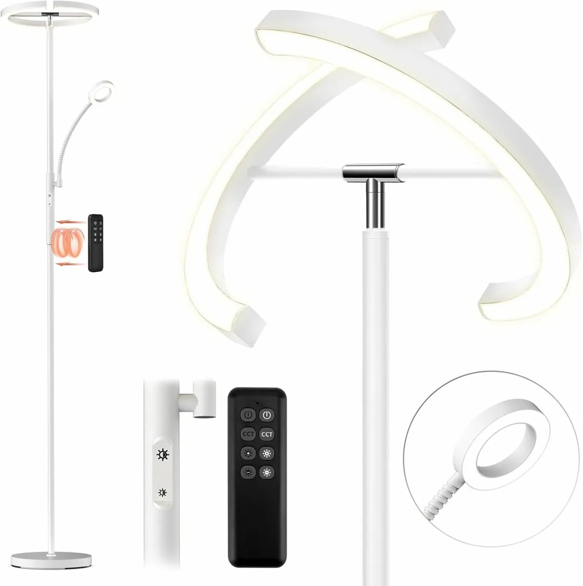 Floor Lamp 29W Reading Standing Stepless Dimming - Image 1