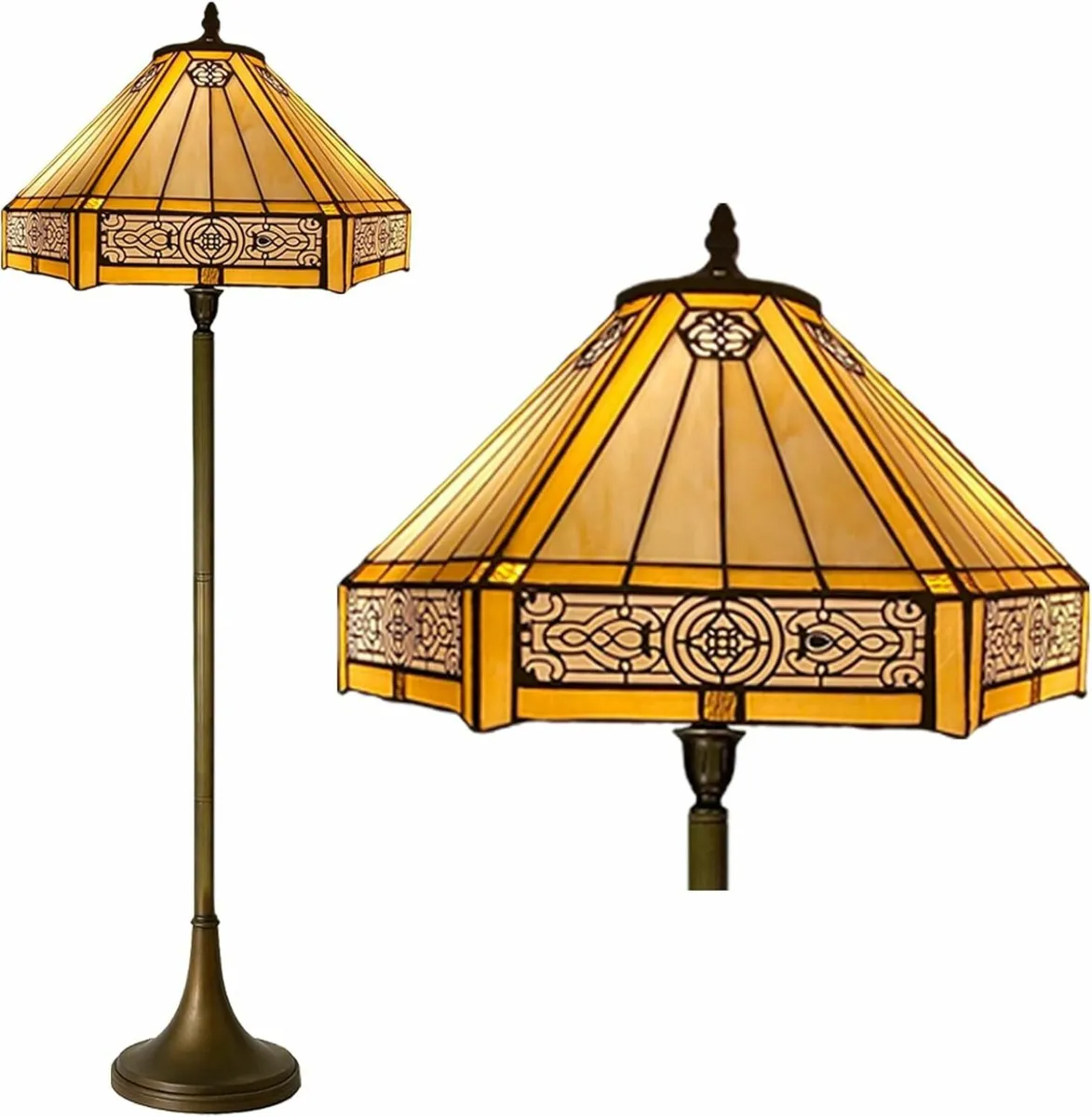 Tiffany Floor Lamps Stunning Quality Handcrafted - Image 1