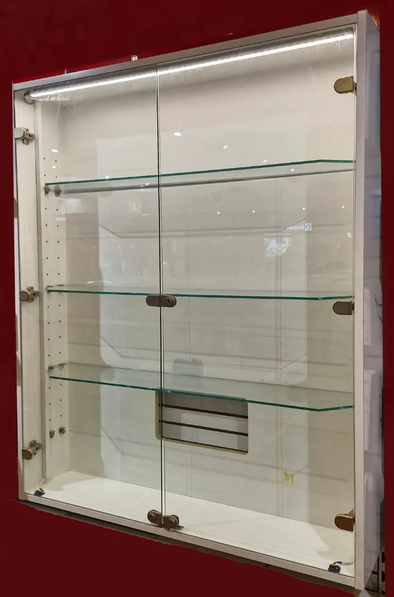 Retail Secure Lockable Glass Display Cabinet - Image 1