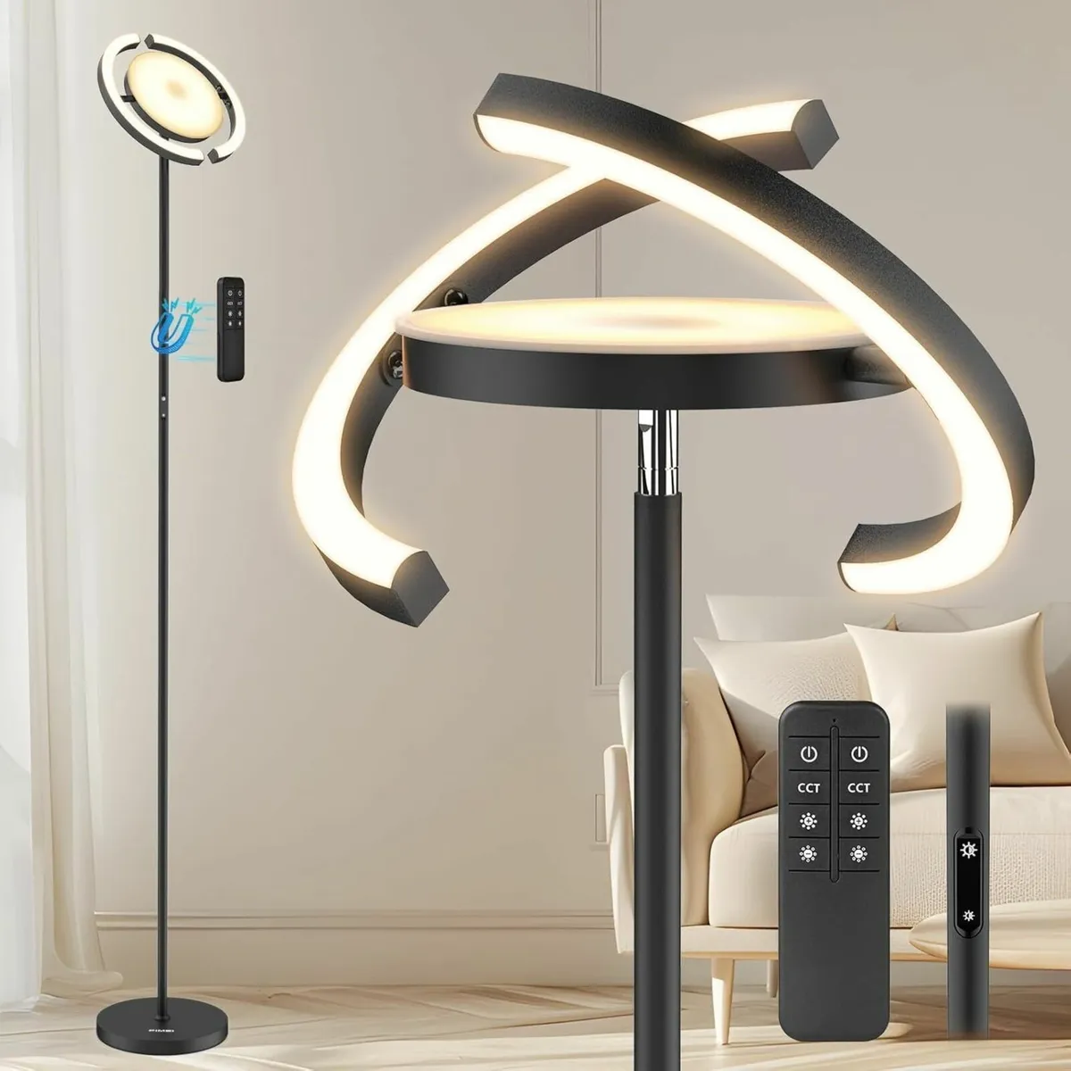 Floor Lamp Stepless Dimming 3000K - 6000K Color - Image 1