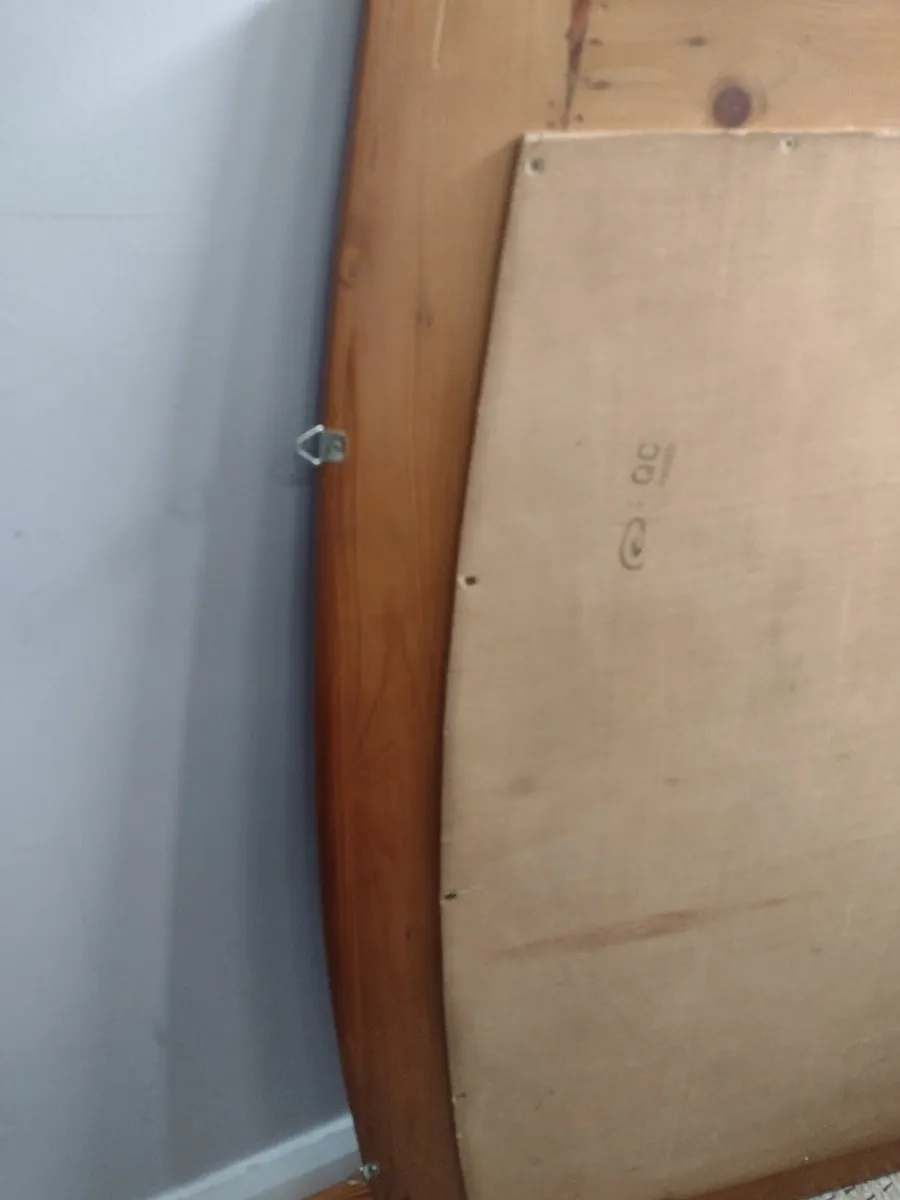 Solid wood heavy mantle/wall mirror - Image 4