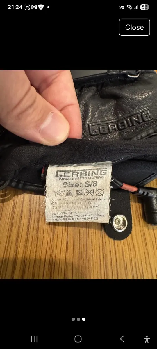 Gerbing heated motorcycle gloves - Image 3