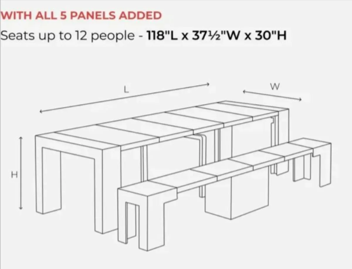 Dining Table & Bench American Walnut - Image 3