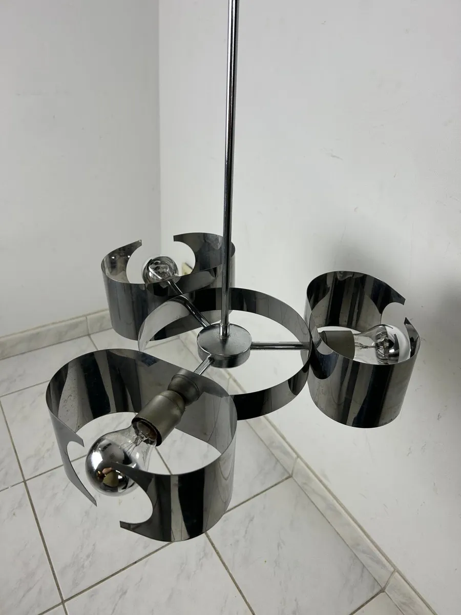 Space age / mid century chrome light - Image 1