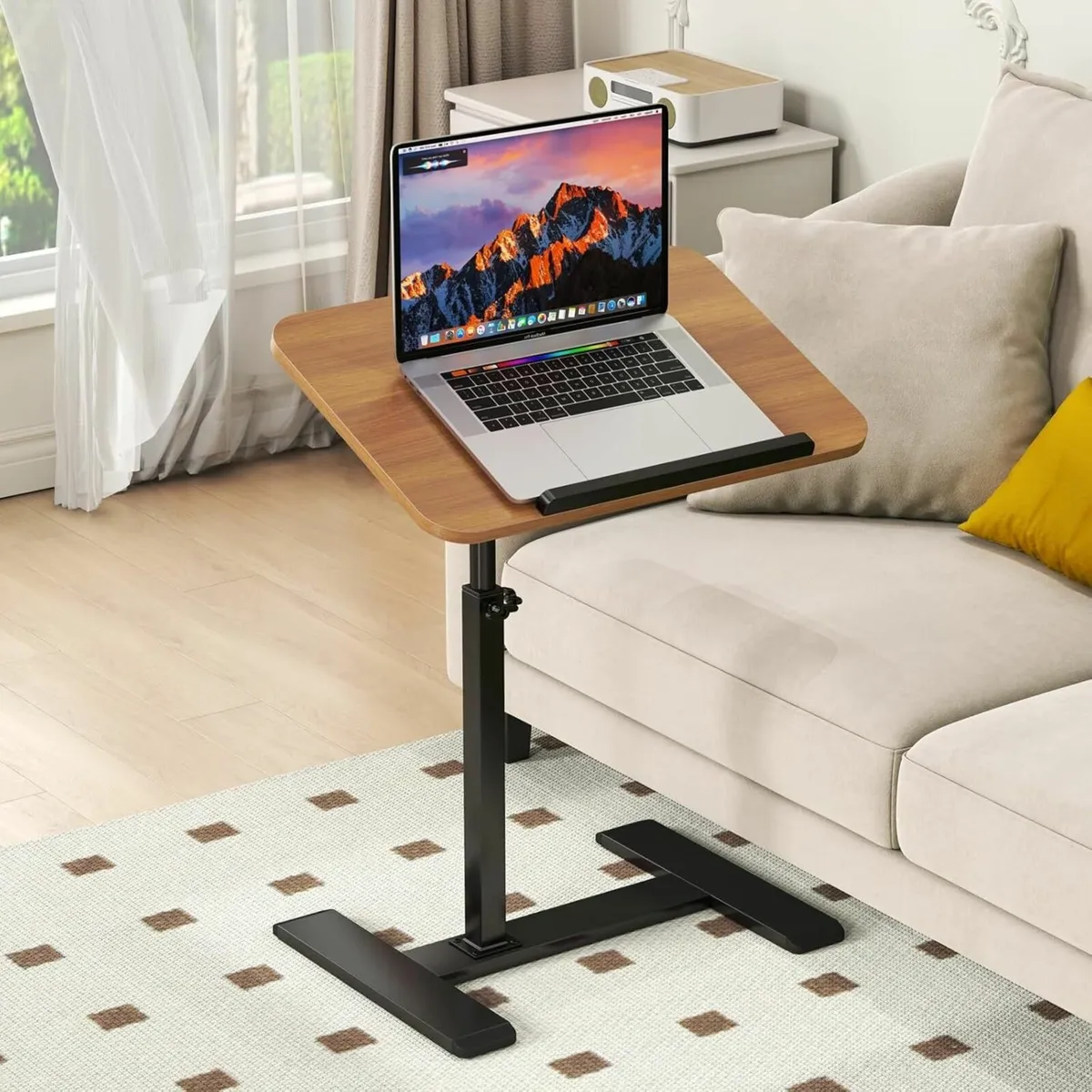 Adjustable Height C Shaped Side Table 360degreesSw - Image 1