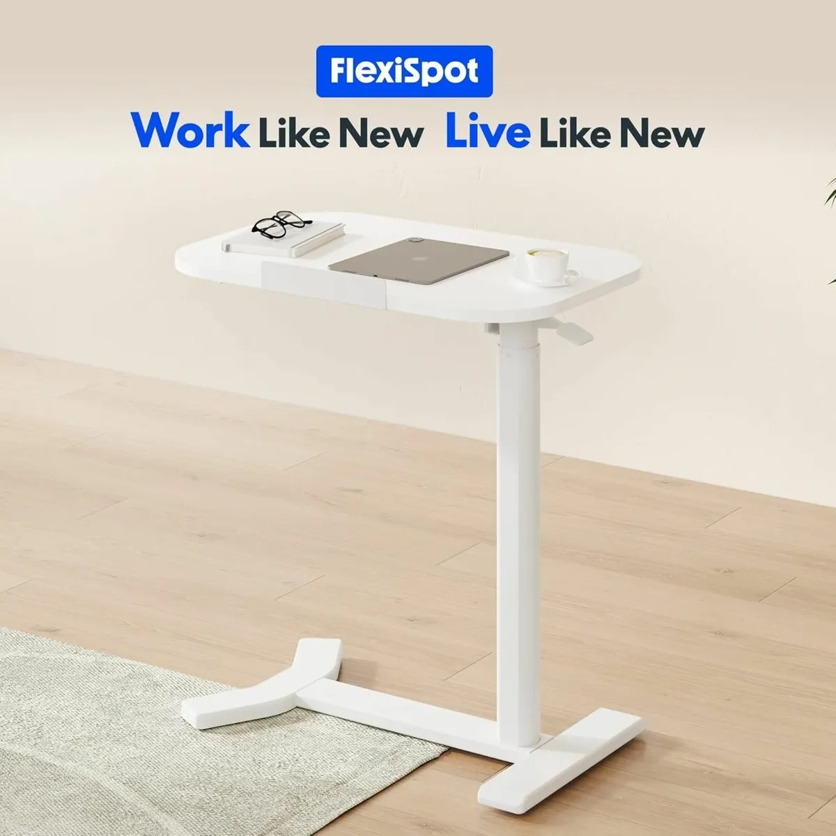 C-Shaped Side Table Height Adjustable End/Bedside - Image 2