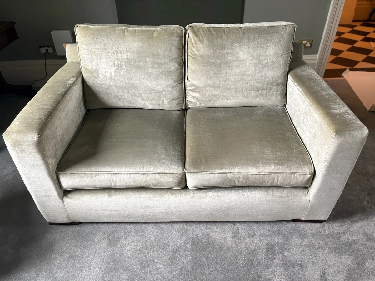 Velvet 2 seater Sofa - Image 1