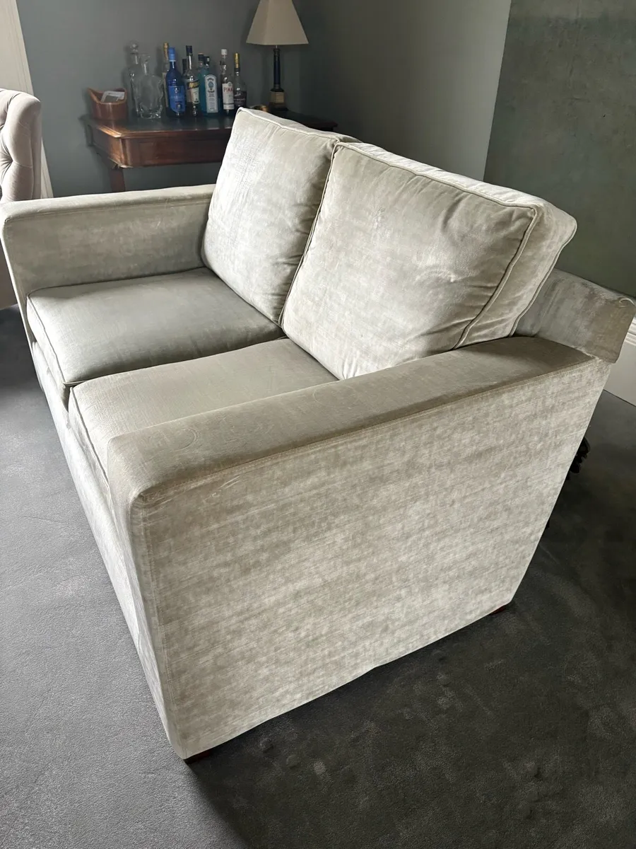 Velvet 2 seater Sofa - Image 3
