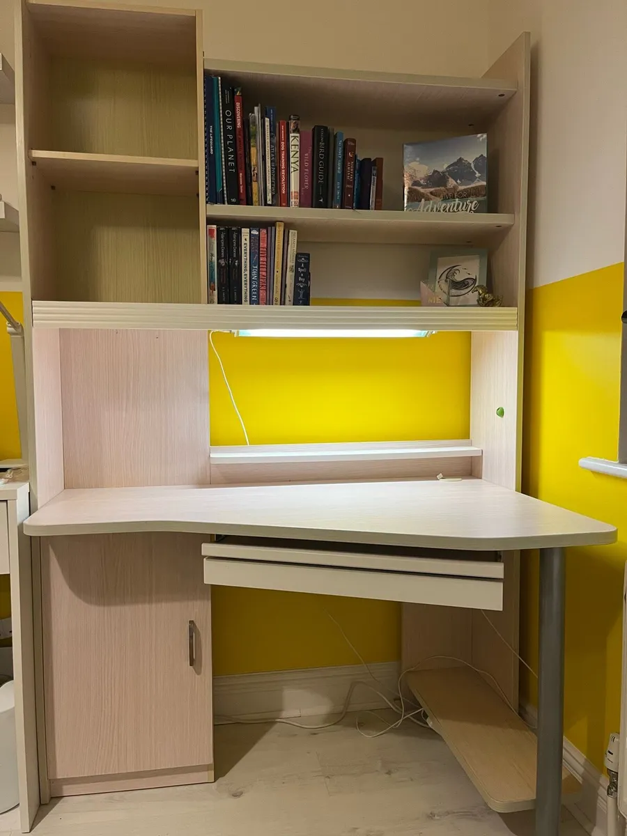 Matching Bed, Desk and Shelving Unit - Image 1