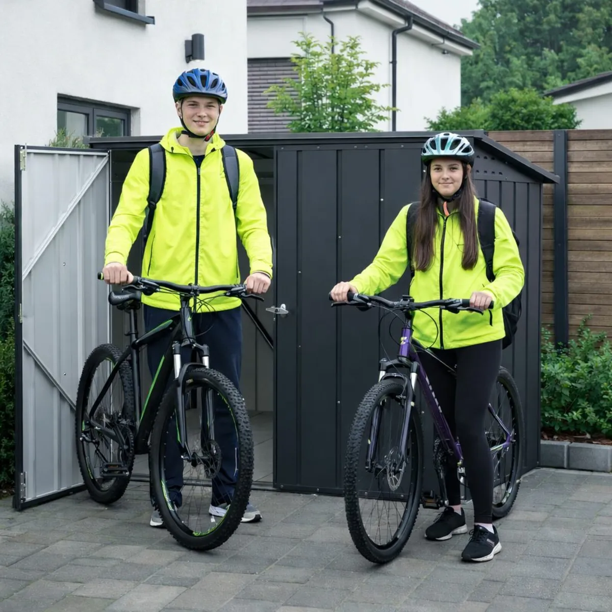 🚲 CoolaLiving  6×3 Steel Bicycle Store – 2 Bikes - Image 1