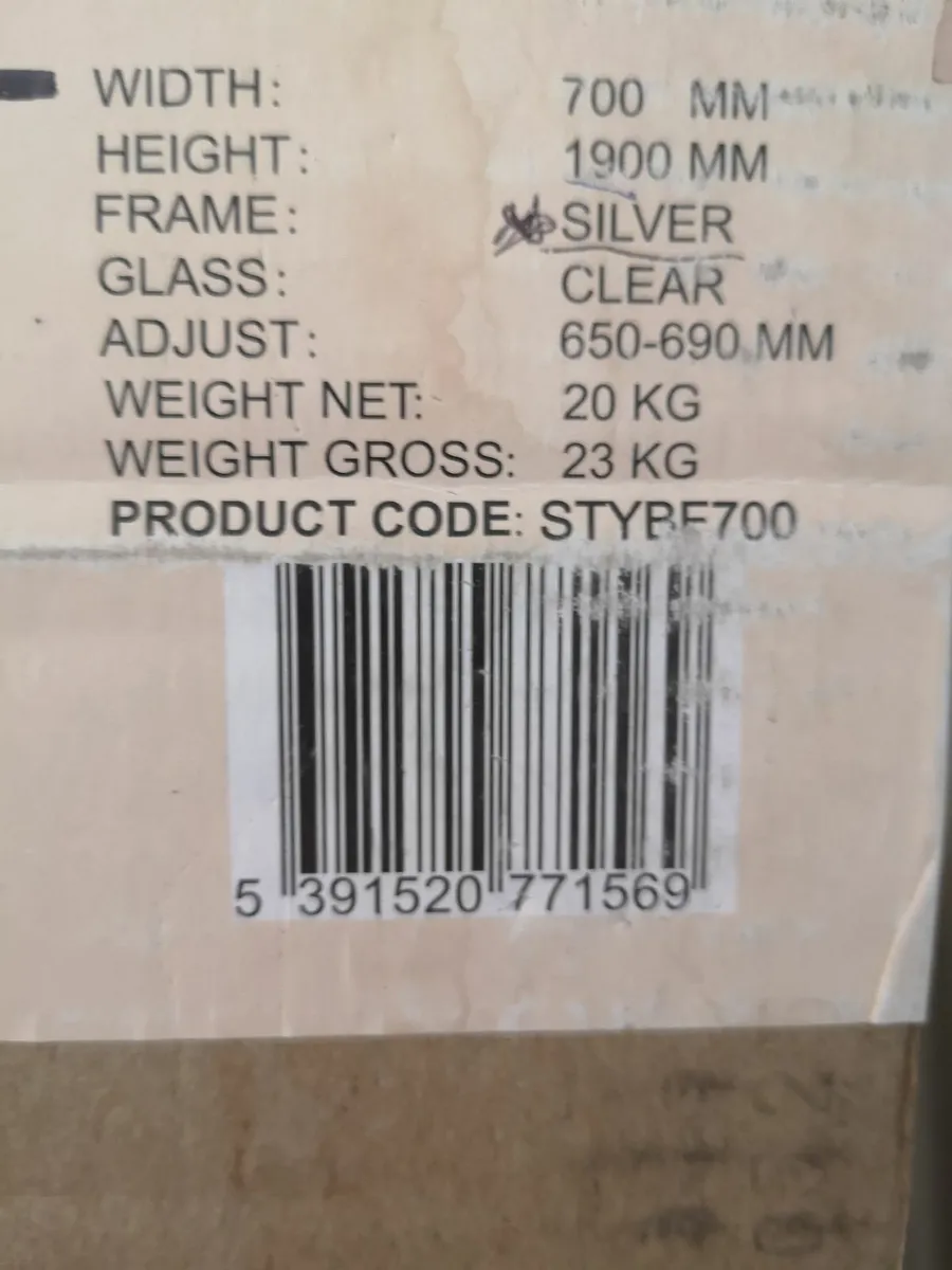 Brand new Bifold shower door - Image 1