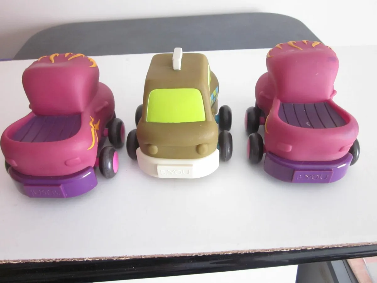 Battat Just B You Soft Pull Back Toddler Cars - Image 3