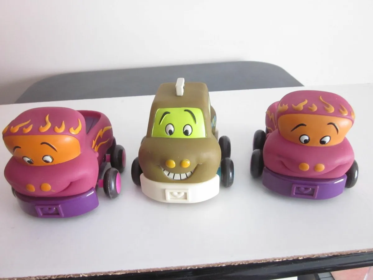 Battat Just B You Soft Pull Back Toddler Cars - Image 1