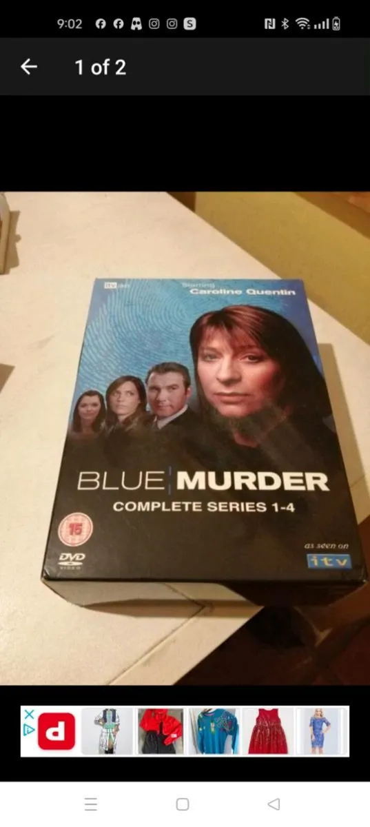 Blue Murder Dvd boxset series 1-4. €7
Perfect Cond - Image 1