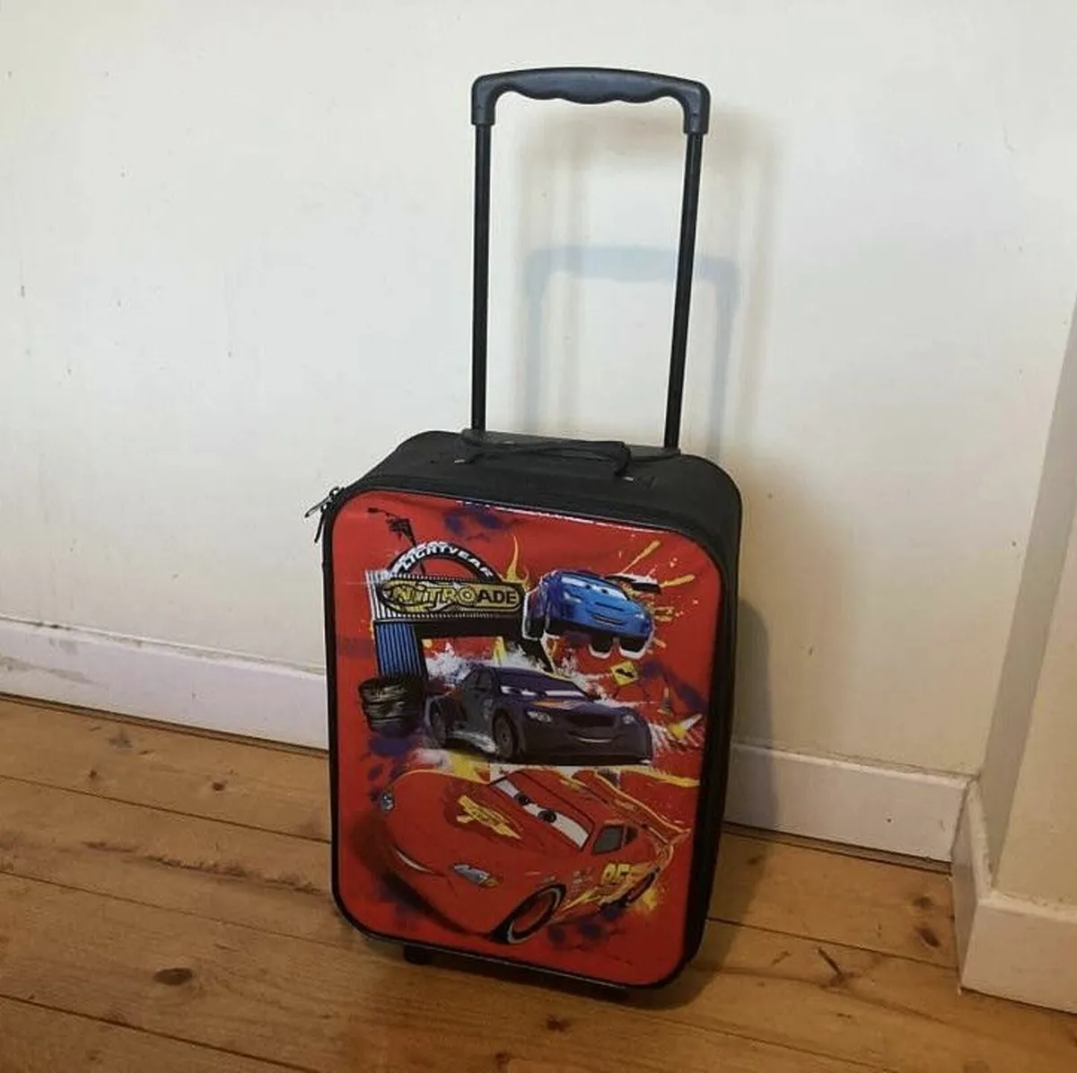 Kids’ Rolling Suitcase – Disney Cars Theme - Image 1