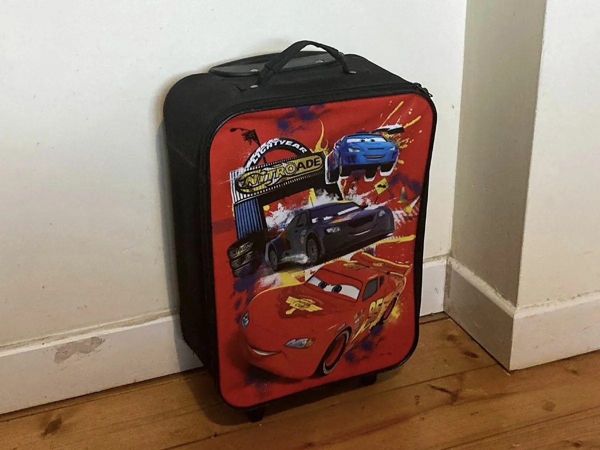 Kids’ Rolling Suitcase – Disney Cars Theme - Image 2