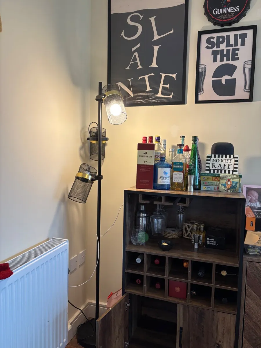 Bar cart with wine rack - Image 3