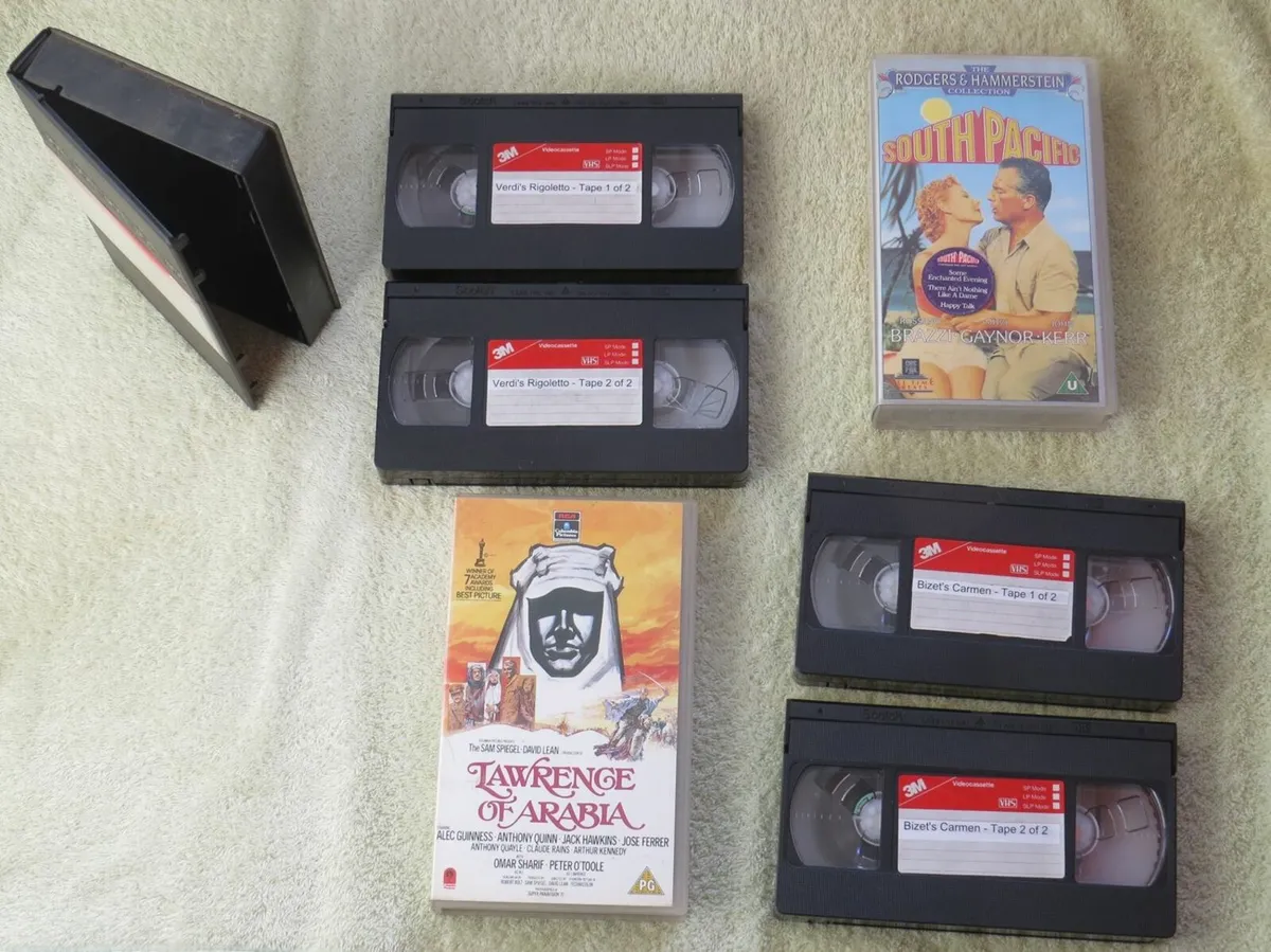 VHS films and Opera recordings
