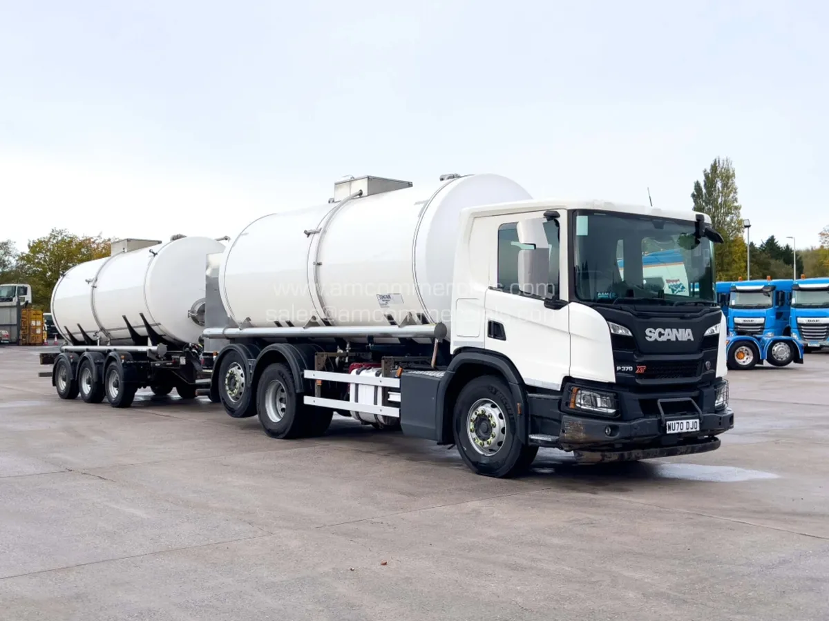 2020 SCANIA P450 XT LOWCAB TANKER W/ DRAWBAR TANK - Image 1