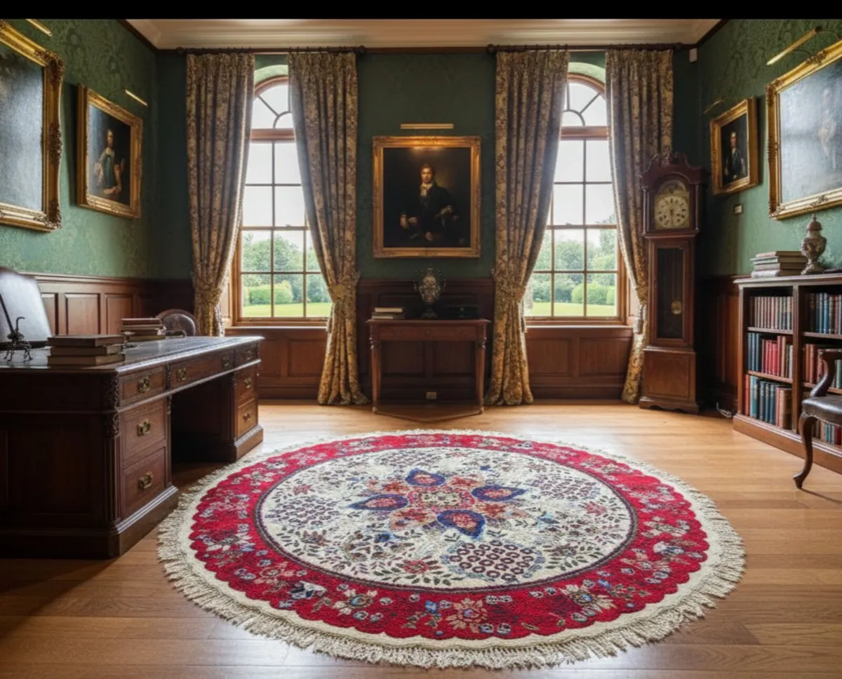 Extra Large Vintage 270cm Oriental Carpet Rug - Image 1