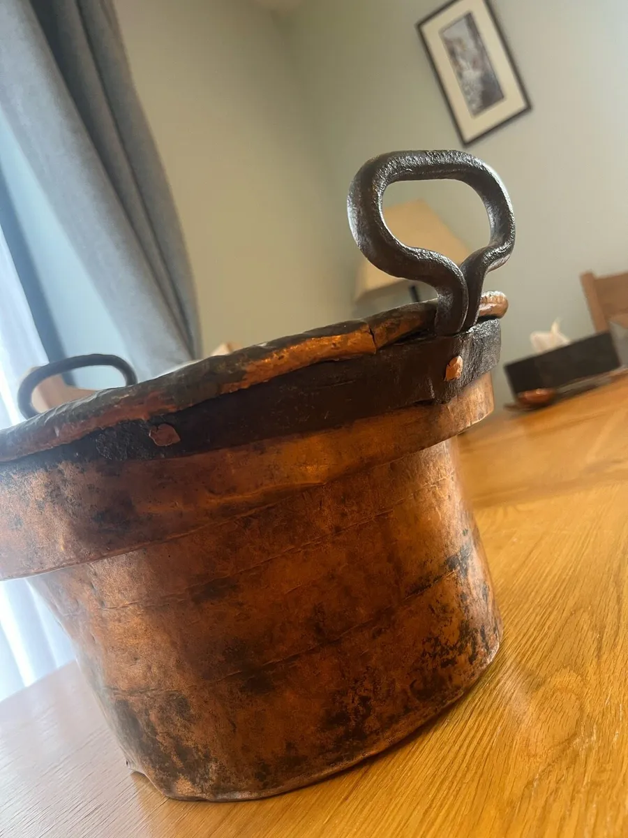 Antique French Copper Pot - Image 4