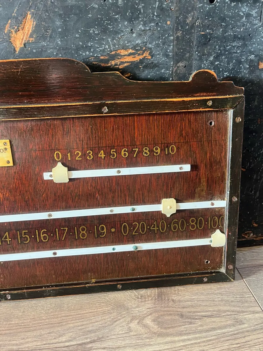 Vintage Long & Co Cork Snooker Score Board - Image 4