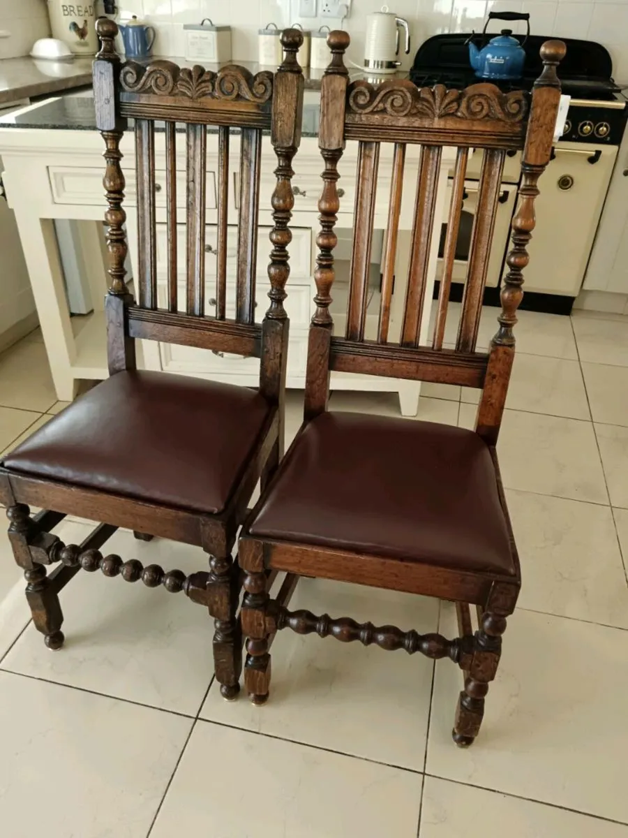 6 antique chairs - Image 3