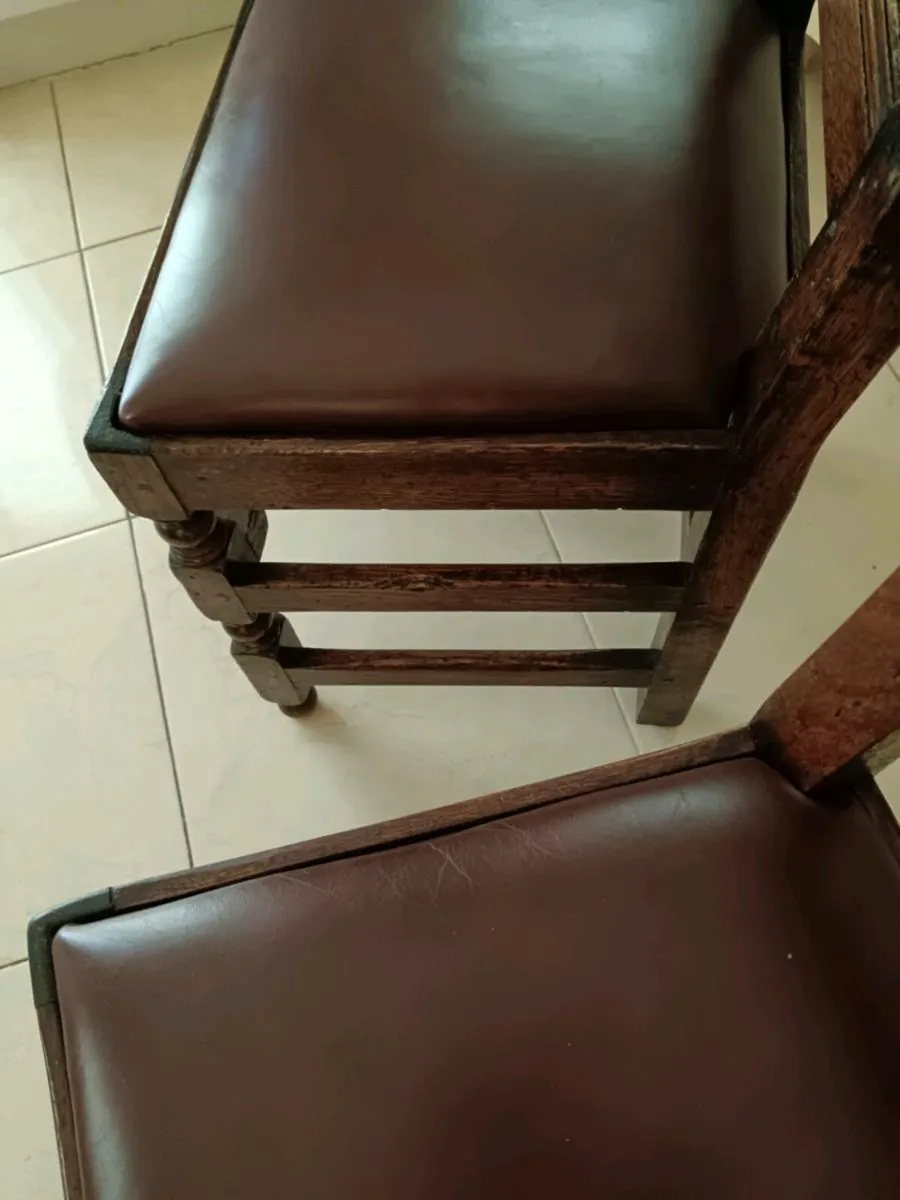 6 antique chairs - Image 4