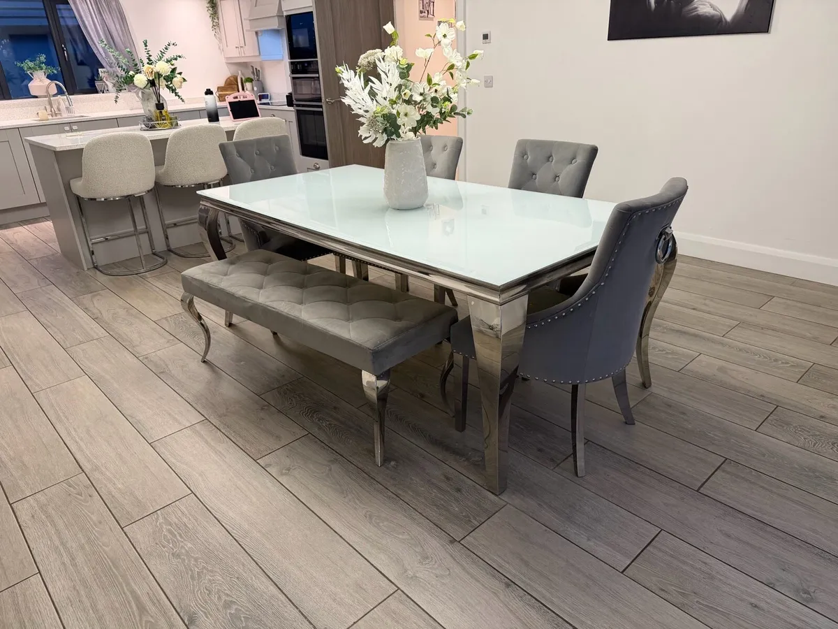 Chairs and bench - Image 1