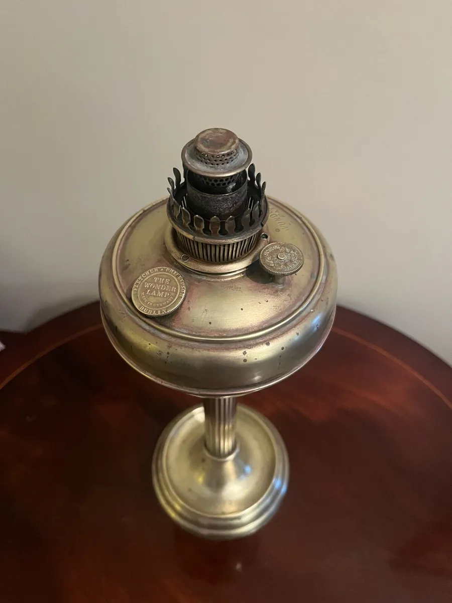 Antique Fletcher & Phillipson Dublin Oil Lamp - Image 2