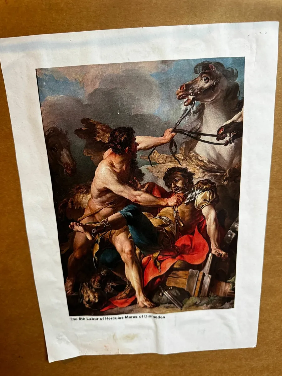 Oil painting - The 8th Labour of Hercules - Image 1