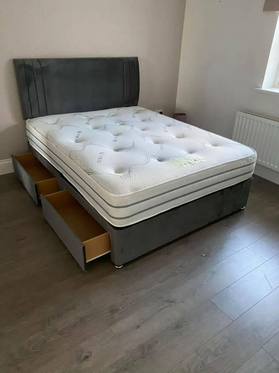 Divan bed on all on sale all size with mattress