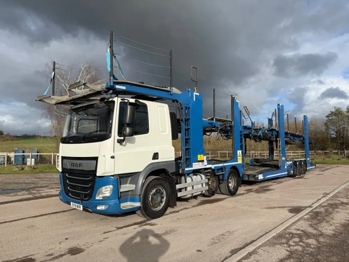 2019 DAF CF 450 FLAT TOP VEHICLE TRANSPORTER - Image 3