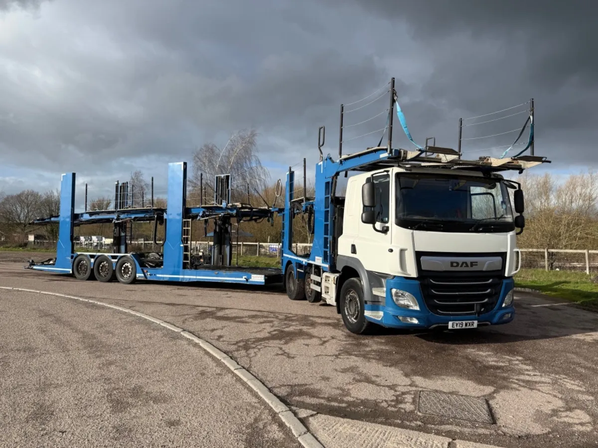 2019 DAF CF 450 FLAT TOP VEHICLE TRANSPORTER - Image 1