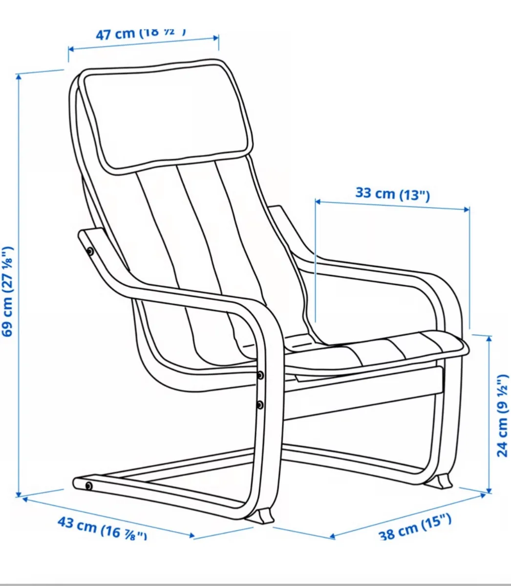 Ikea POÄNG Kids Armchair (3 Available) - Image 2