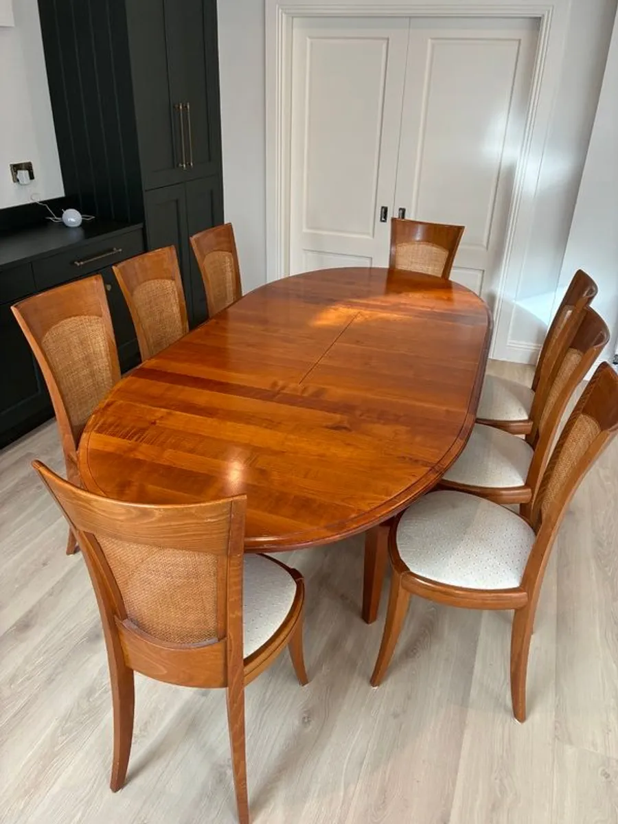 Solid Cherrywood Dining table and chairs - Image 1