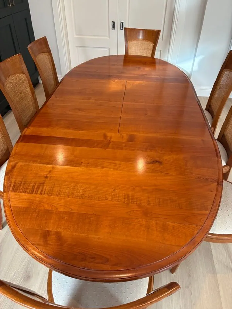 Solid Cherrywood Dining table and chairs - Image 2